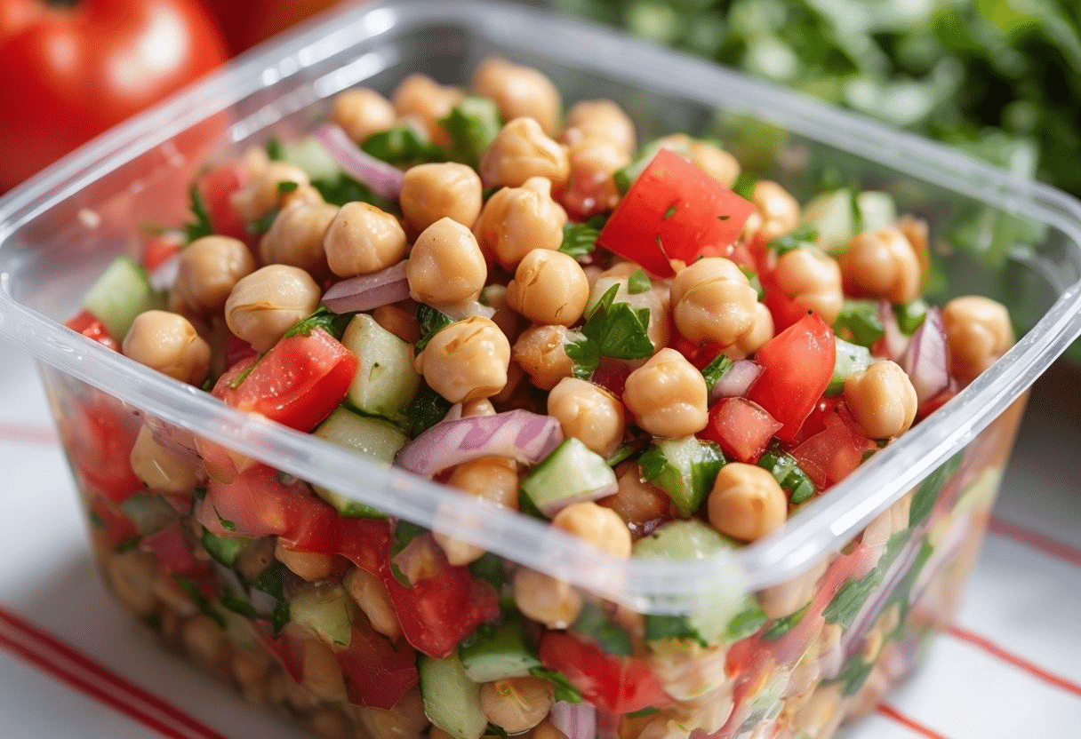 Ensalada de Garbanzos Receta Peruana