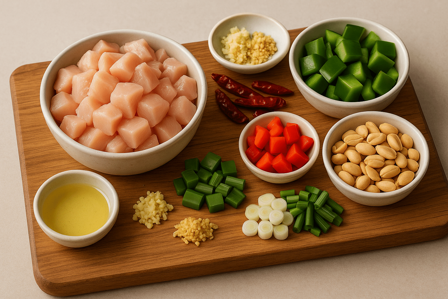 Receta de Pollo Gong Bao o Kung Pao