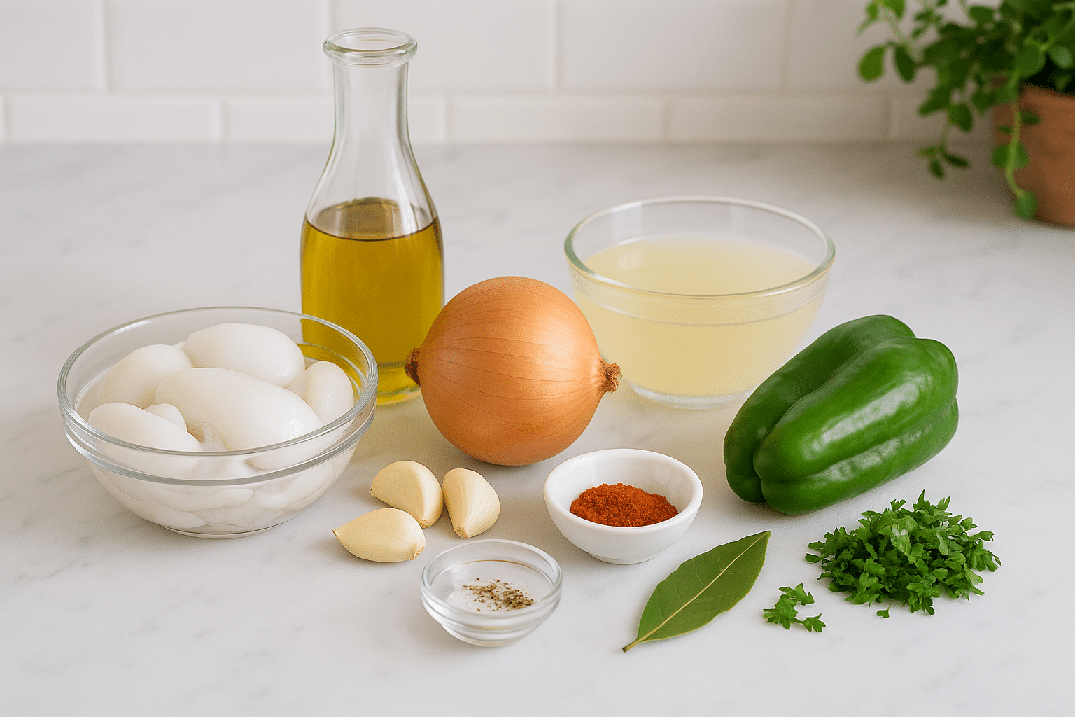 ngredientes para preparar Huevas de Choco en Salsa