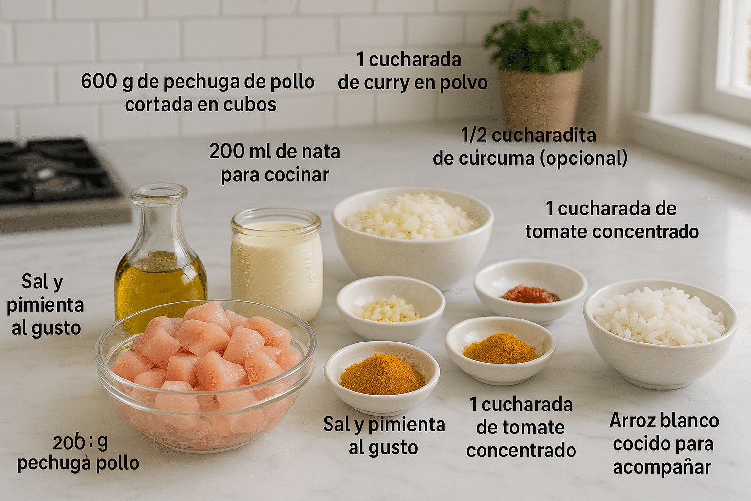 Pollo al Curry con Nata