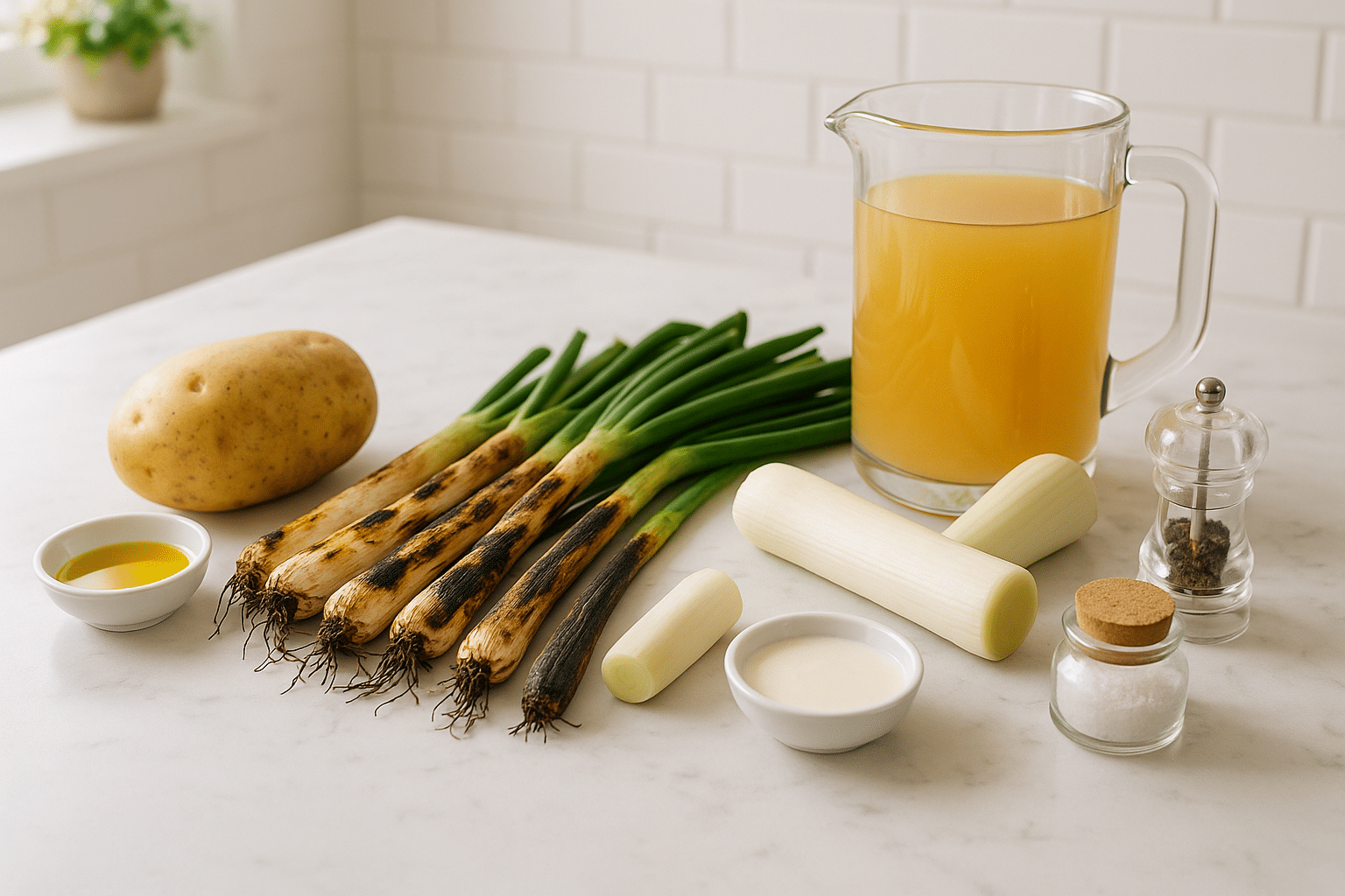 Ingredientes Crema de Calçots (para 4 personas)