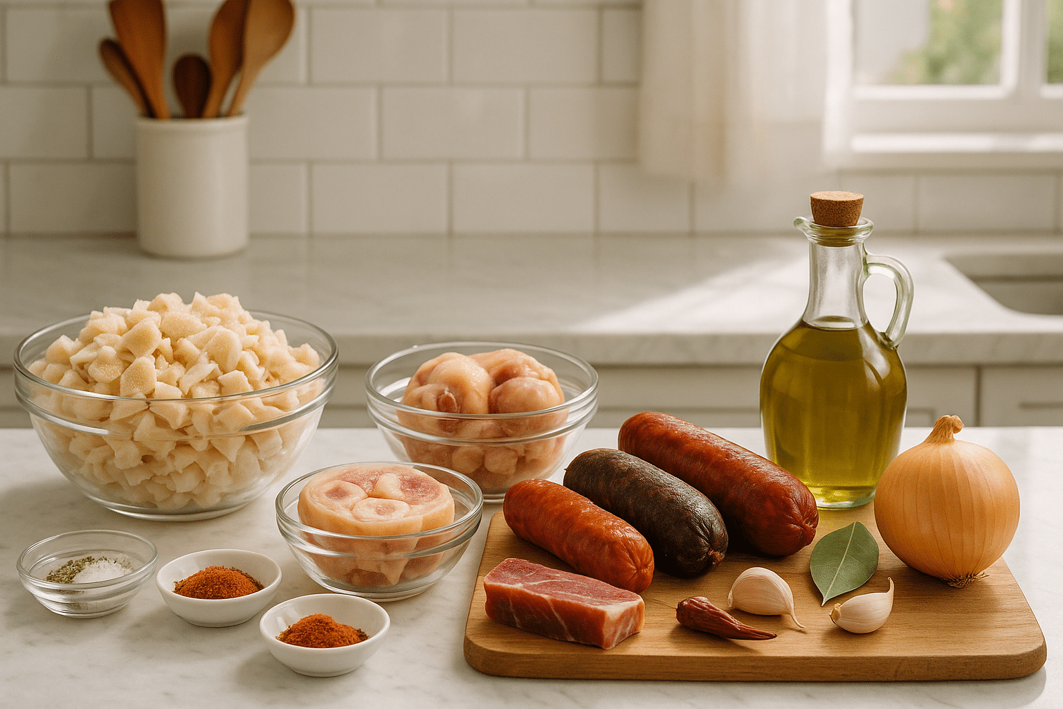 Ingredientes para preparar Callos a la Madrileña