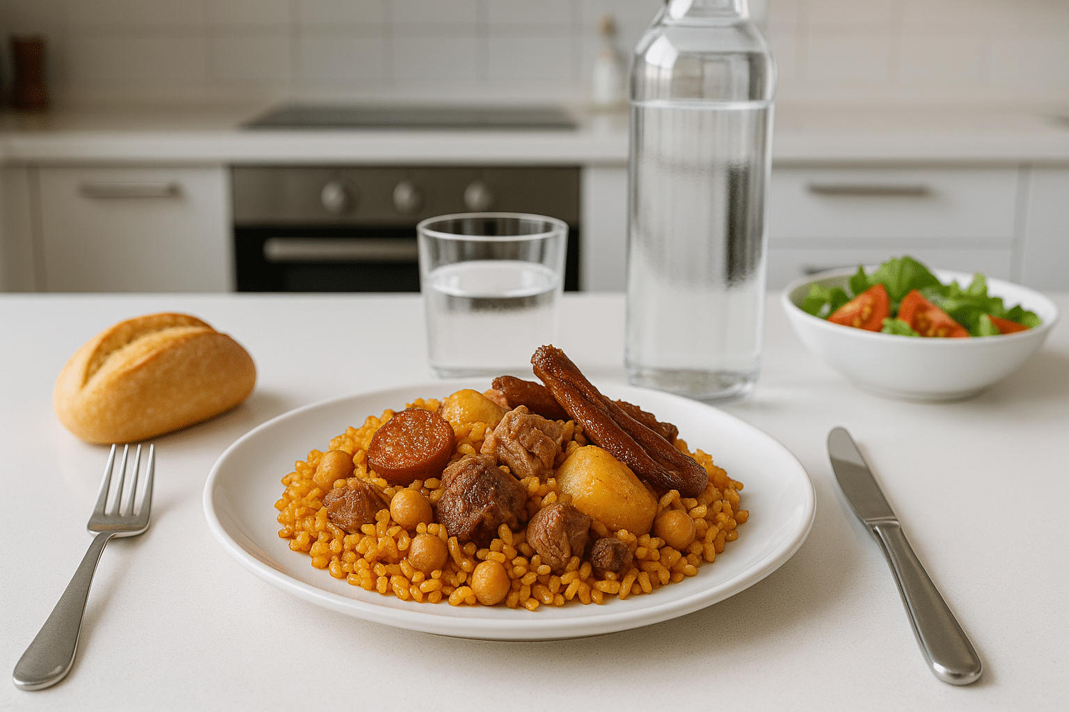 Arroz al Horno con Sobras de Cocido