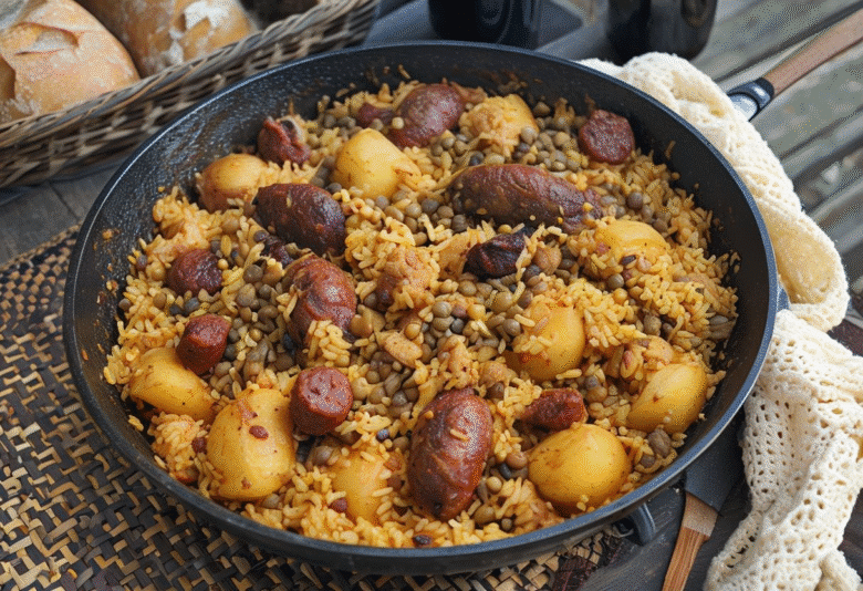 Arroz al Horno con Sobras de Cocido