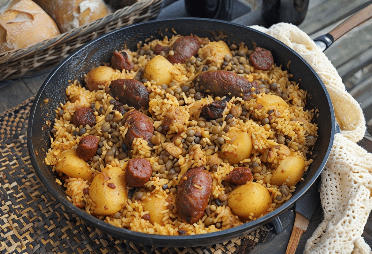 Arroz al Horno con Sobras de Cocido