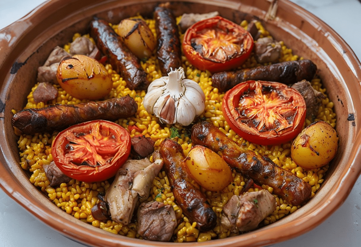Arroz al Horno con Sobras de Cocido