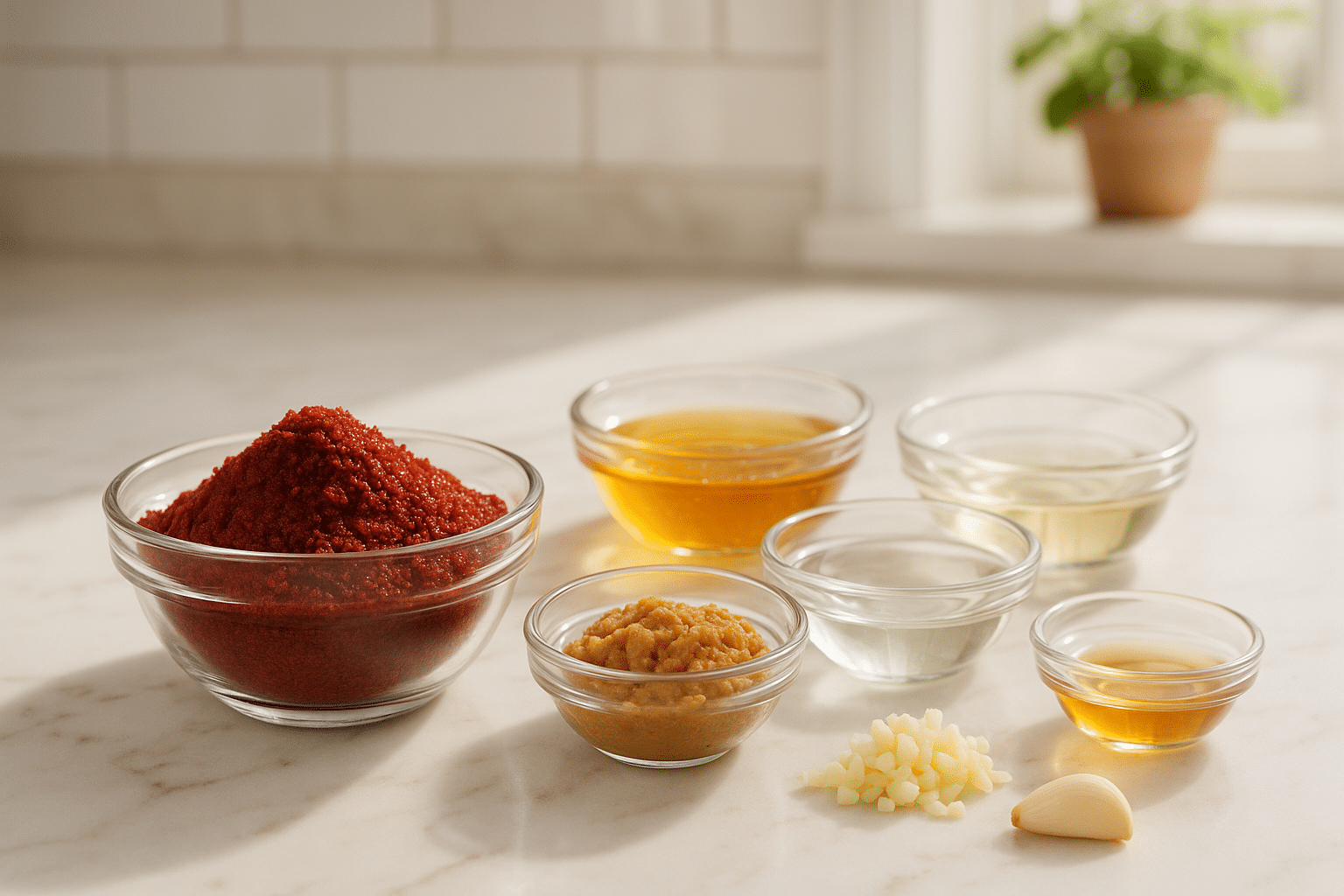 Ingredientes para Salsa Coreana Gochujang