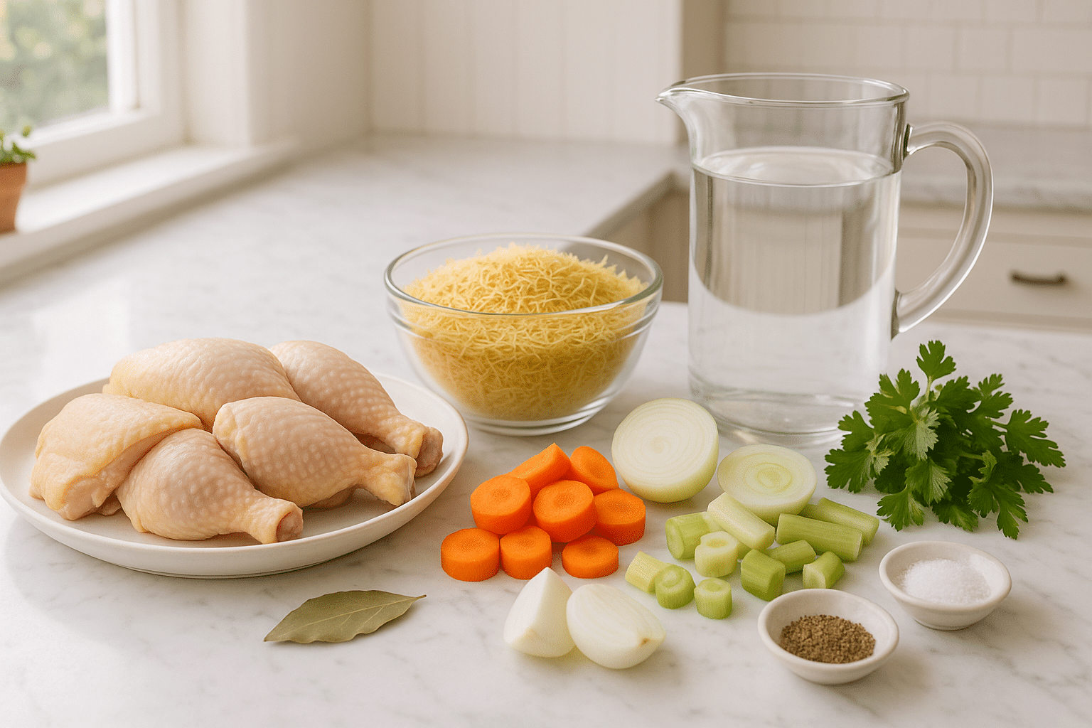 Sopa de Pollo con Fideos 