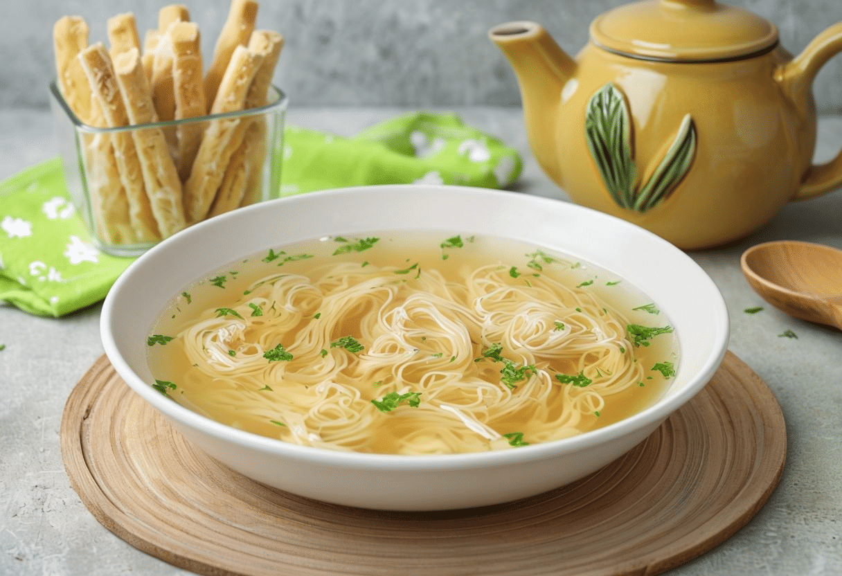 Receta Sopa de Pollo con Fideos