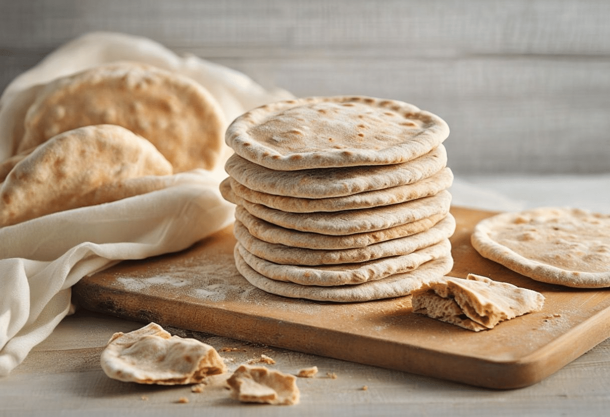 Pan pita casero (ideal para kebabs y falafel)