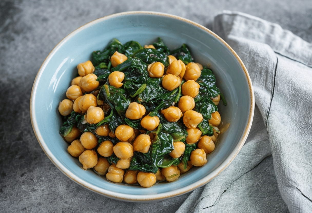 Receta de Espinacas con Garbanzos Tradicional
