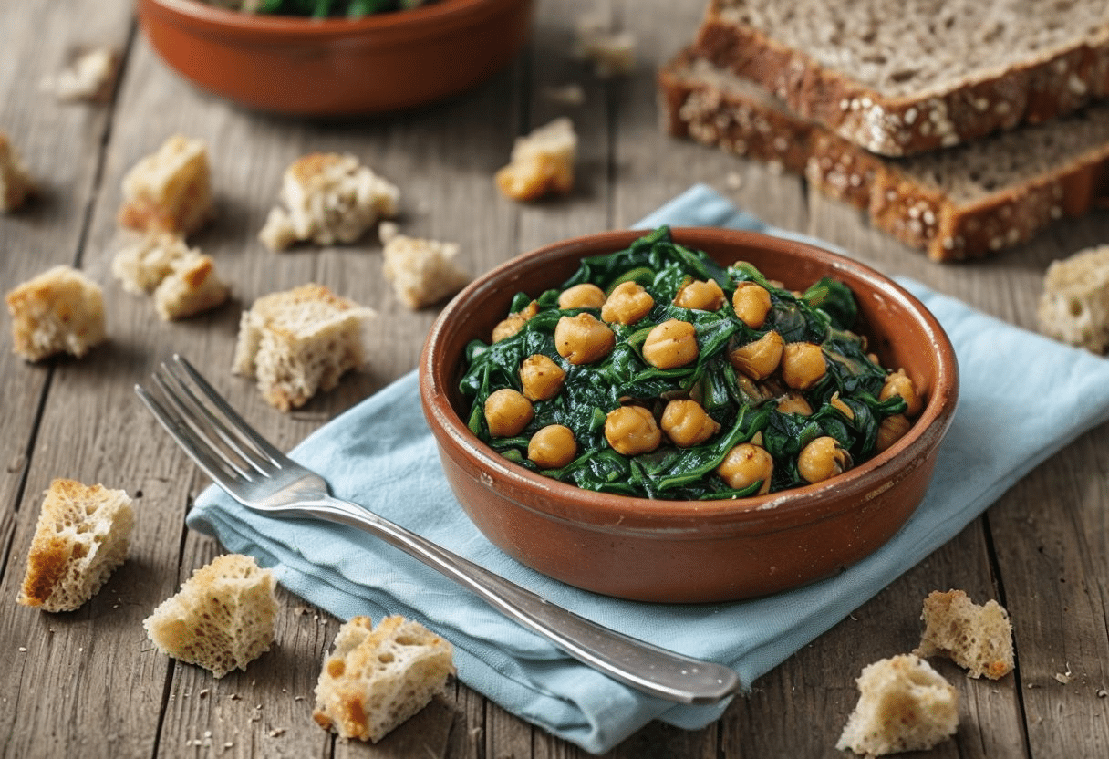 Receta de Espinacas con Garbanzos Tradicional