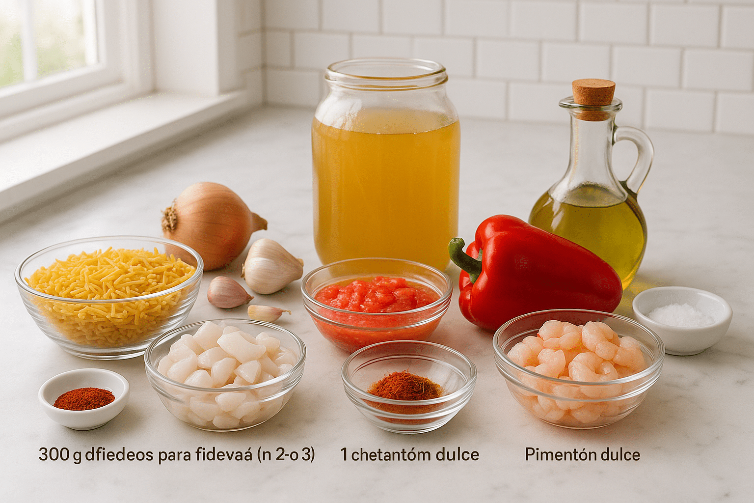Fideuá al Horno Ingredientes para la Fideuá al Horno
