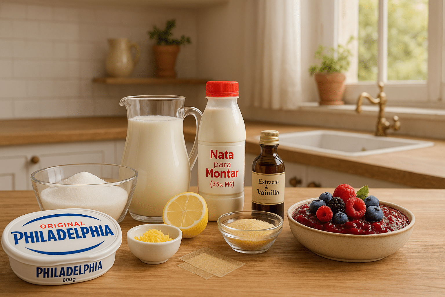 Gelatina de queso Philadelphia Gelatina de queso Philadelphia