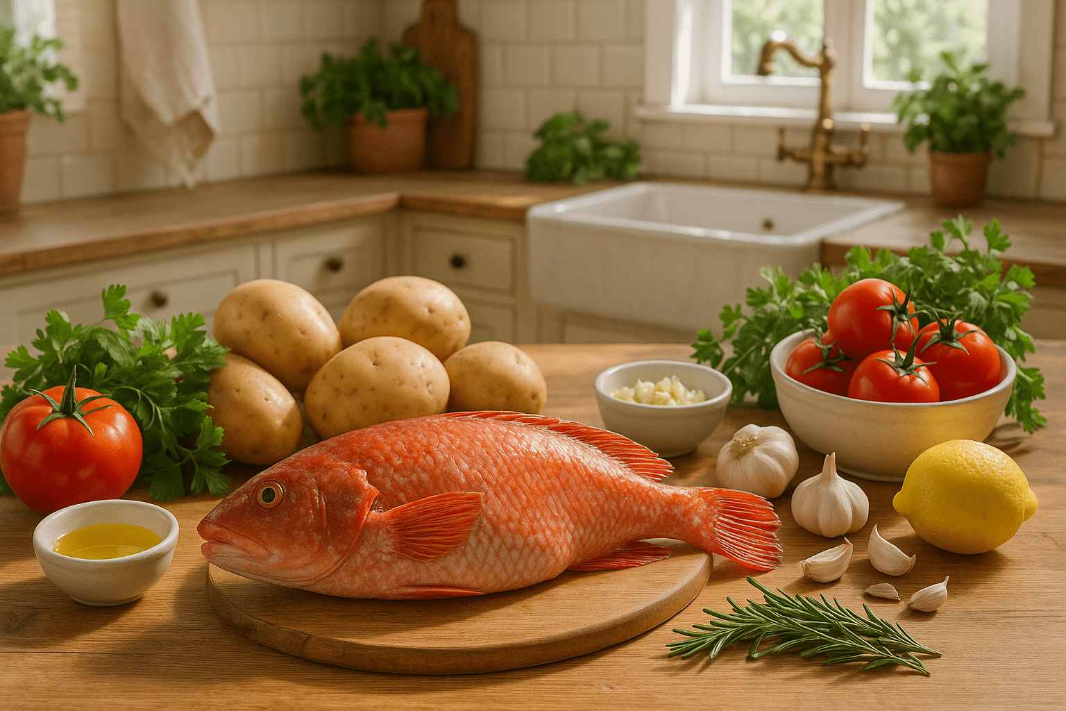 Ingredientes para preparar la maragota receta al horno